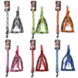 doglife köpekler için desenli göğüs tasması+gezdirme 2,0cm
